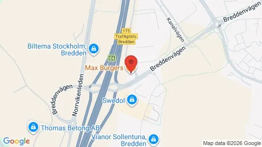Industrilokaler att hyra i Sollentuna - kort over placeringen