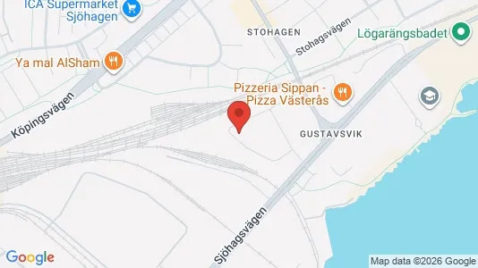 Kontorslokaler att hyra i Västerås - kort over placeringen