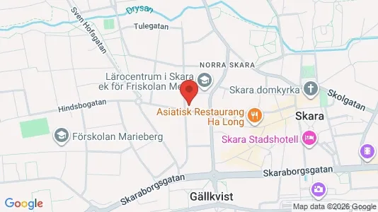 Kontorslokaler att hyra i Skara - kort over placeringen