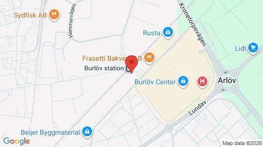 Kontorslokaler att hyra i Burlöv - kort over placeringen
