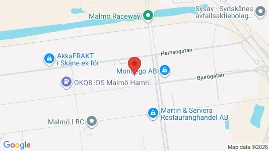 Kontorslokaler att hyra i Malmö Centrum - kort over placeringen