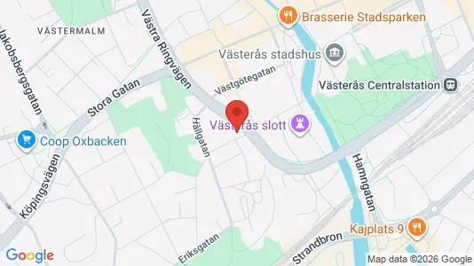 Kontorslokaler att hyra i Västerås - kort over placeringen