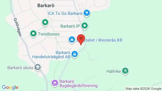 Affärslokaler att hyra i Västerås - kort over placeringen