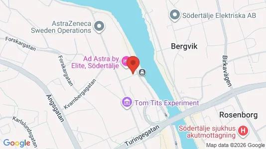 Kontorslokaler att hyra i Södertälje - kort over placeringen