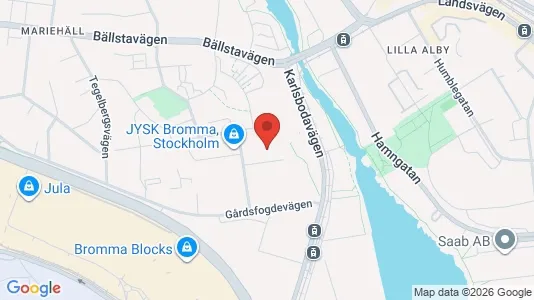 Kontorslokaler att hyra i Västerort - kort over placeringen