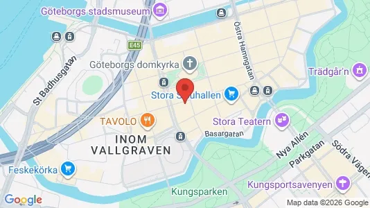 Kontorslokaler att hyra i Göteborg Centrum - kort over placeringen