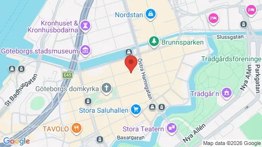 Kontorslokaler att hyra i Göteborg Centrum - kort over placeringen
