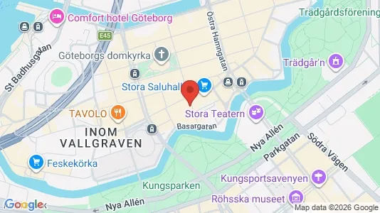 Kontorslokaler att hyra i Göteborg Centrum - kort over placeringen