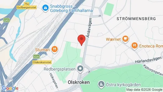 Affärslokaler att hyra i Örgryte-Härlanda - kort over placeringen