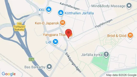Affärslokaler att hyra i Järfälla - kort over placeringen