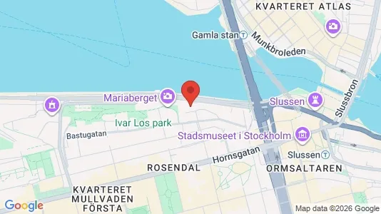 Kontorslokaler att hyra i Södermalm - kort over placeringen