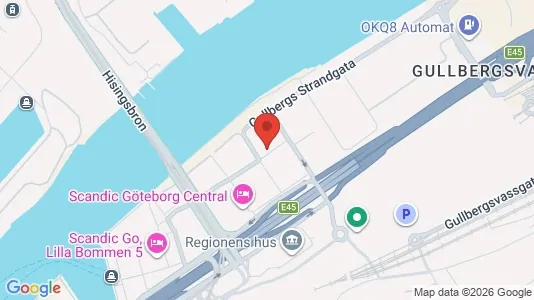 Kontorslokaler att hyra i Göteborg Centrum - kort over placeringen
