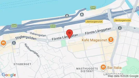 Kontorslokaler att hyra i Göteborg Centrum - kort over placeringen