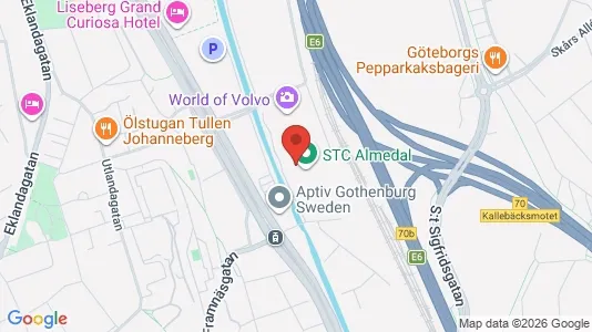 Kontorslokaler att hyra i Johanneberg - kort over placeringen
