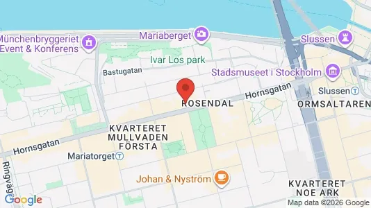 Kontorslokaler att hyra i Södermalm - kort over placeringen