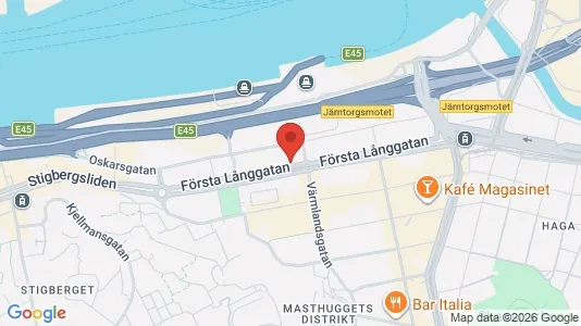Kontorslokaler att hyra i Göteborg Centrum - kort over placeringen