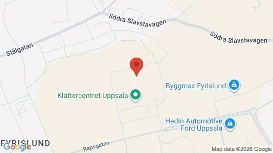 Kontorslokaler att hyra i Uppsala - kort over placeringen