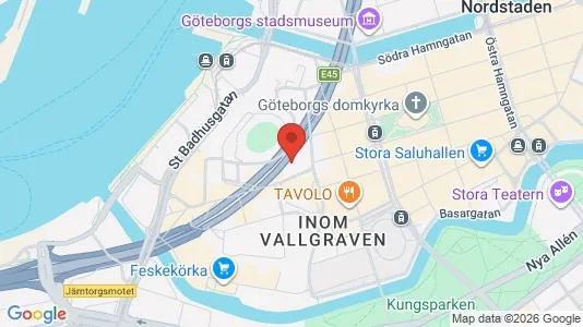 Kontorslokaler att hyra i Göteborg Centrum - kort over placeringen
