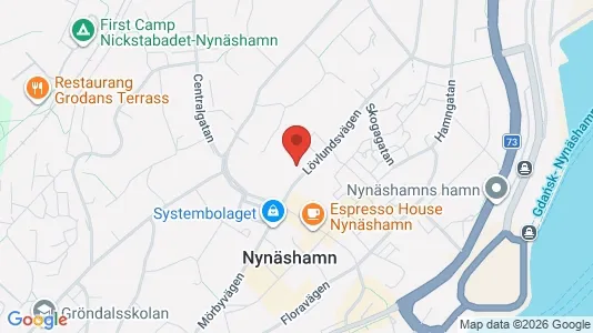 Kontorslokaler att hyra i Nynäshamn - kort over placeringen