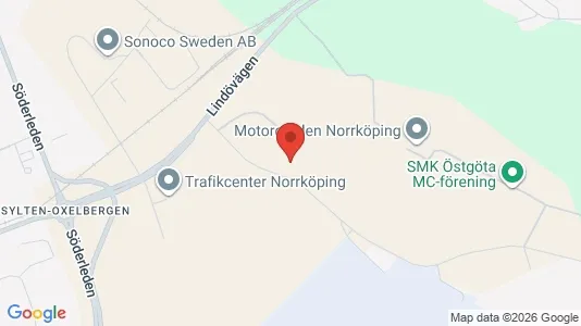 Industrilokaler att hyra i Norrköping - kort over placeringen