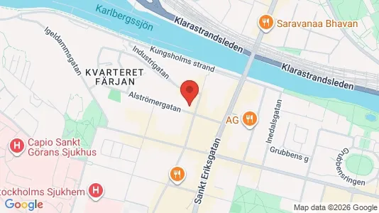 Kontorslokaler att hyra i Kungsholmen - kort over placeringen