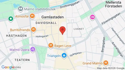 Kontorslokaler att hyra i Malmö Centrum - kort over placeringen