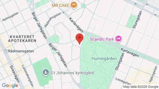Kontorslokaler att hyra i Östermalm - kort over placeringen