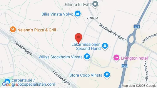 Kontorslokaler att hyra i Västerort - kort over placeringen