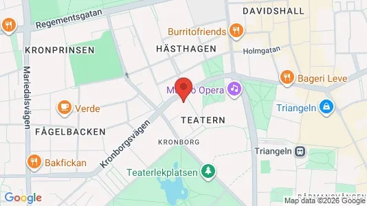 Kontorslokaler att hyra i Malmö Centrum - kort over placeringen