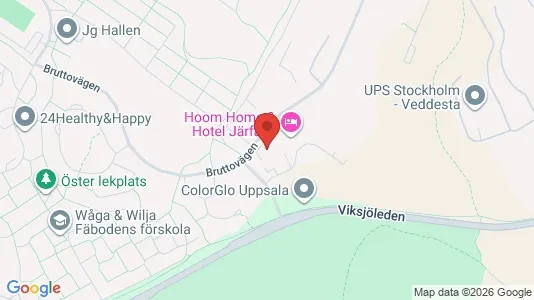 Lagerlokaler att hyra i Järfälla - kort over placeringen