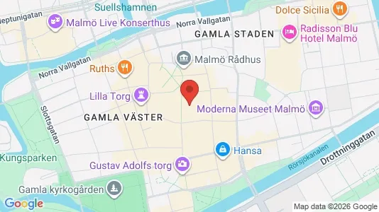 Kontorslokaler att hyra i Malmö Centrum - Bild från Google Street View