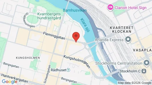 Kontorslokaler att hyra i Kungsholmen - kort over placeringen