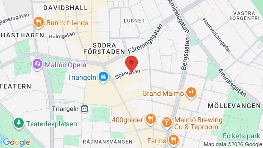 Kontorslokaler att hyra i Malmö Centrum - kort over placeringen
