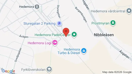 Industrilokaler att hyra i Hedemora - kort over placeringen