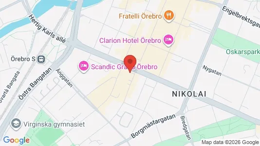 Kontorslokaler att hyra i Örebro - kort over placeringen