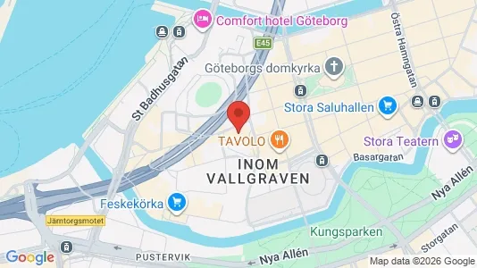 Affärslokaler att hyra i Göteborg Centrum - kort over placeringen