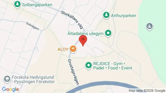 Lagerlokaler att hyra i Nacka - kort over placeringen
