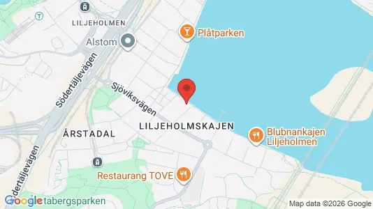 Kontorslokaler att hyra i Södermalm - kort over placeringen