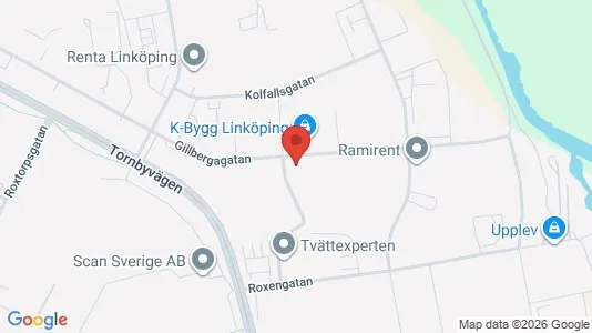 Kontorslokaler att hyra i Linköping - kort over placeringen