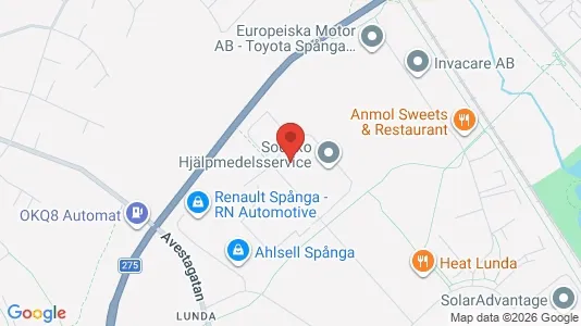 Industrilokaler att hyra i Västerort - kort over placeringen