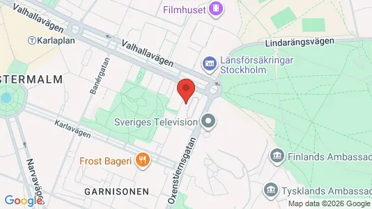 Kontorslokaler att hyra i Östermalm - kort over placeringen