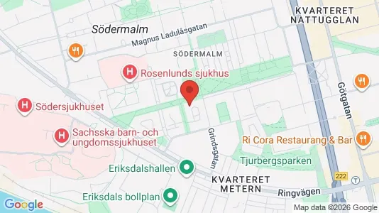 Affärslokaler att hyra i Södermalm - kort over placeringen