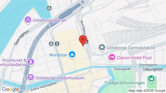 Kontorslokaler att hyra i Göteborg Centrum - kort over placeringen