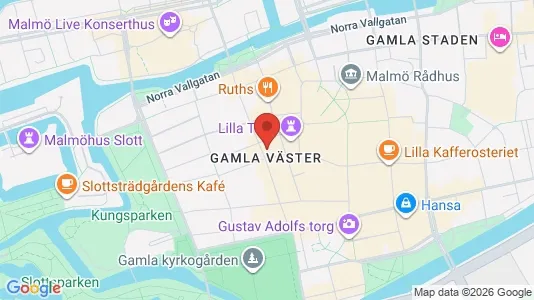 Kontorslokaler att hyra i Malmö Centrum - kort over placeringen