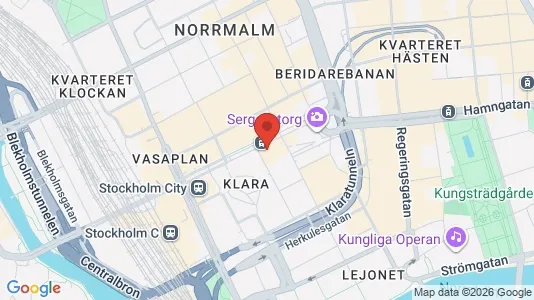 Kontorslokaler att hyra i Stockholm Innerstad - kort over placeringen