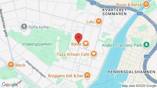 Kontorslokaler att hyra i Södermalm - kort over placeringen
