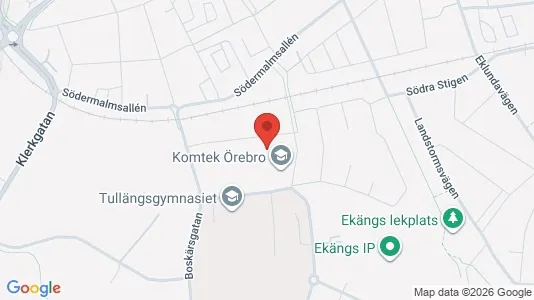 Industrilokaler att hyra i Örebro - kort over placeringen