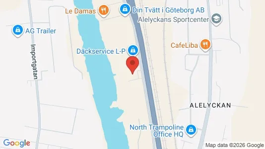 Kontorslokaler att hyra i Göteborg Östra - kort over placeringen
