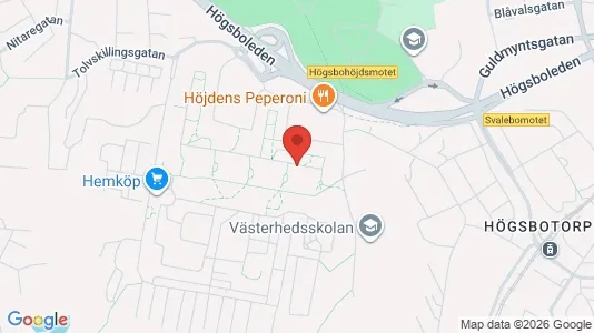 Kontorslokaler att hyra i Majorna-Linné - kort over placeringen