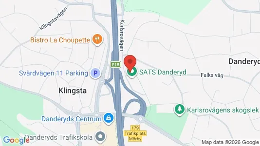 Kontorslokaler att hyra i Danderyd - kort over placeringen